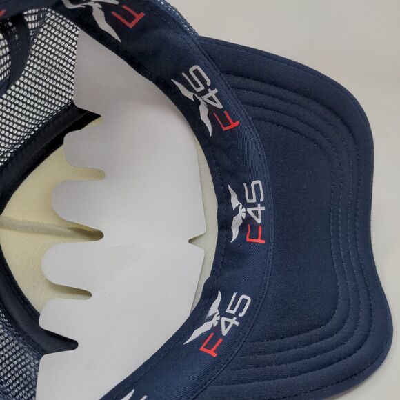 Functional 45 Men's Snapback Mesh Back Hat Blue White Size OS - Picture 10 of 12